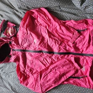 Trespass Pink Hooded Raincoat Lightweight Outdoor Essential